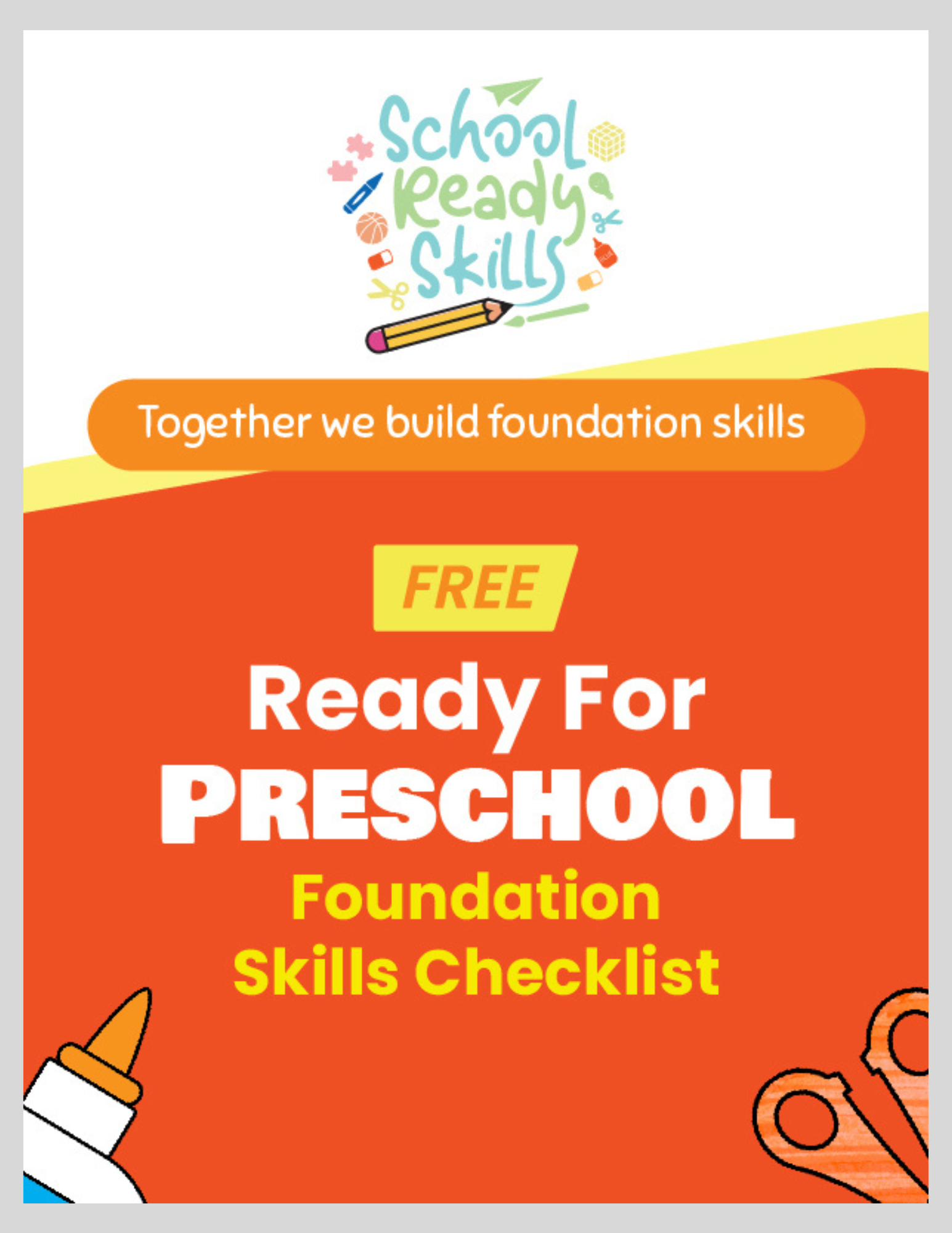 This is a checklist that looks at the skills needed to be successful in preschool