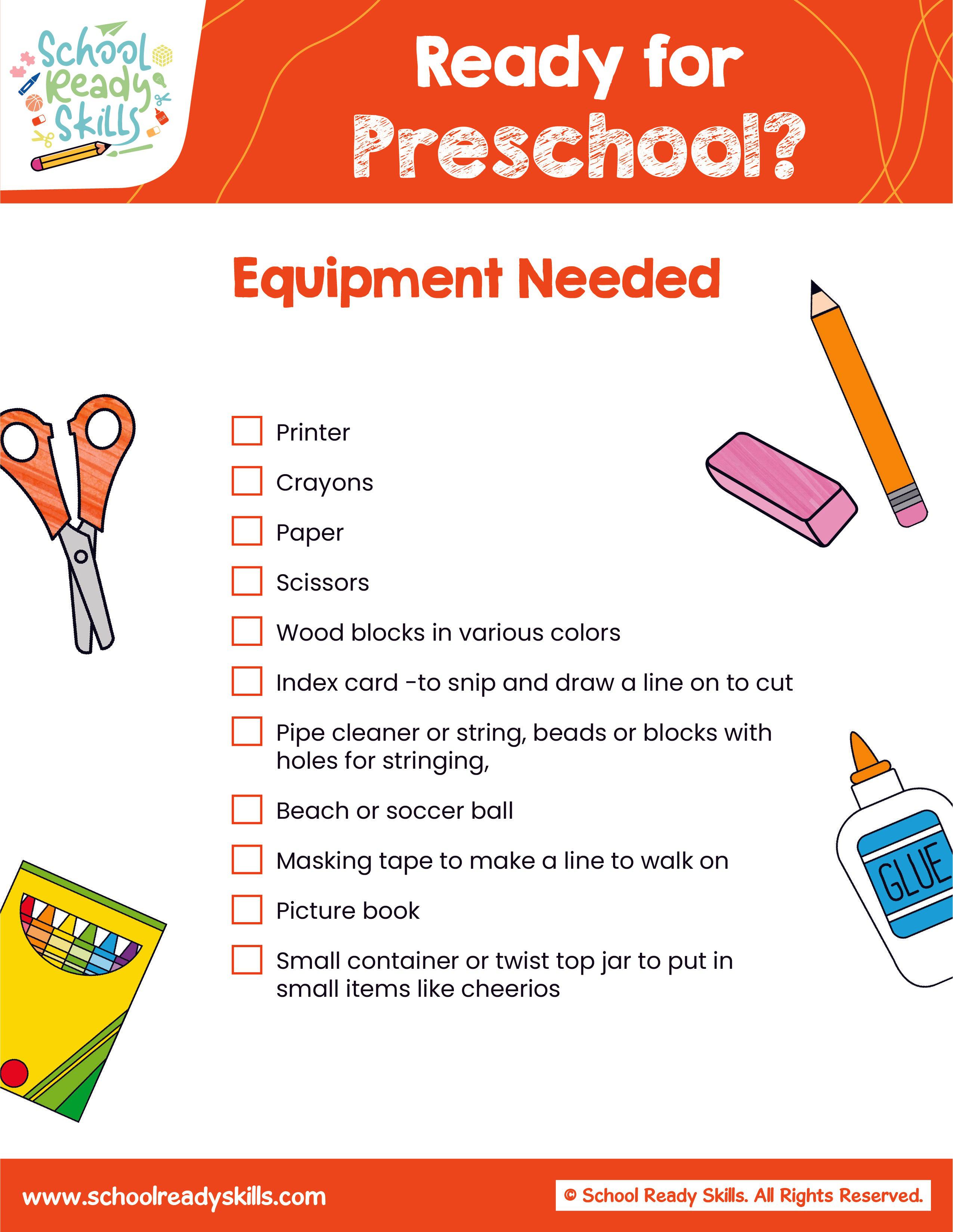 Ready for Preschool?