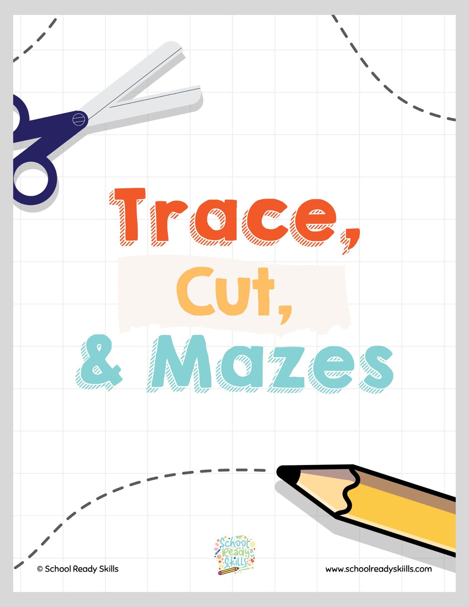 Trace, Cut, and Mazes: Printable Activity Pages