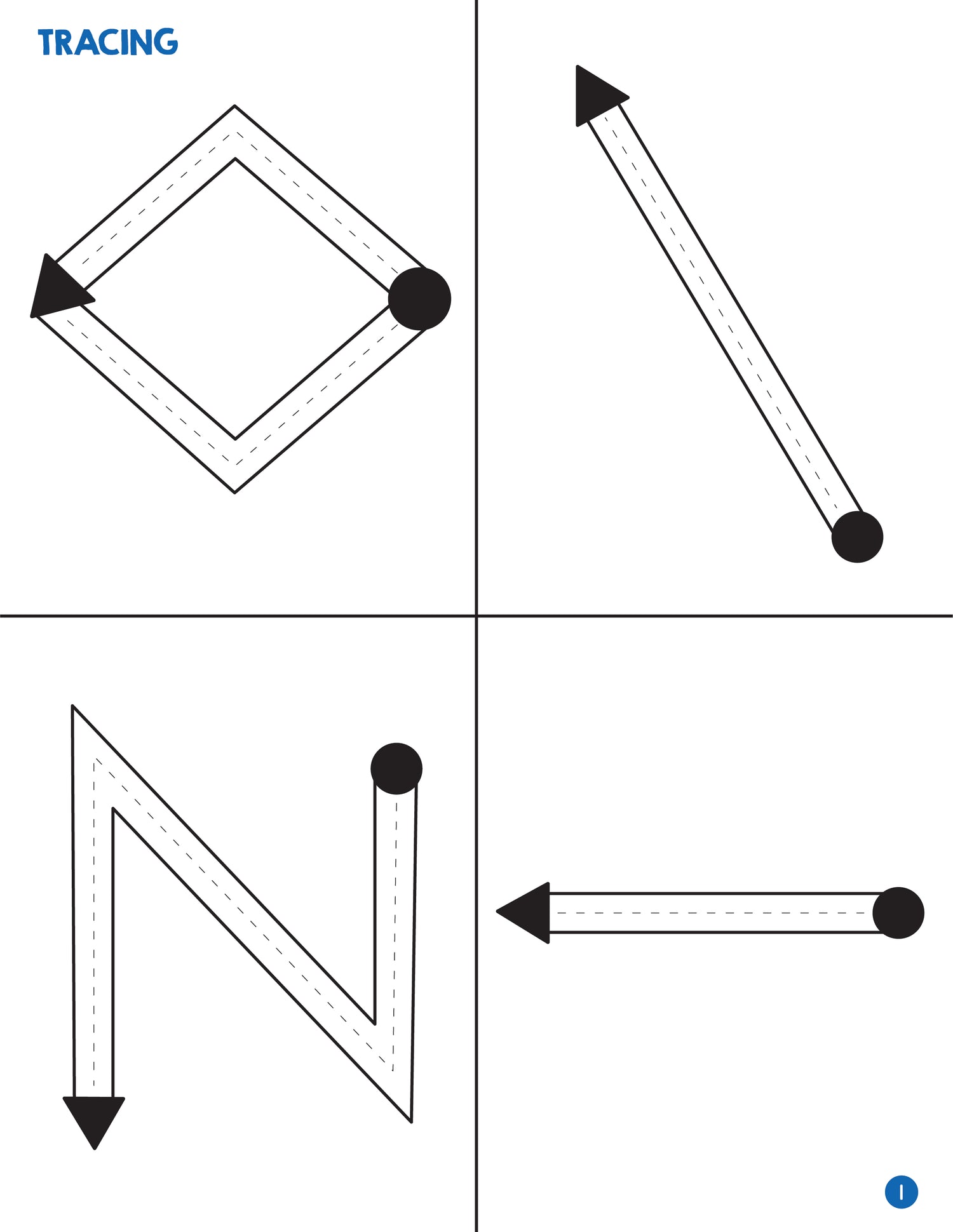 Trace, Cut, and Mazes: Printable Activity Pages